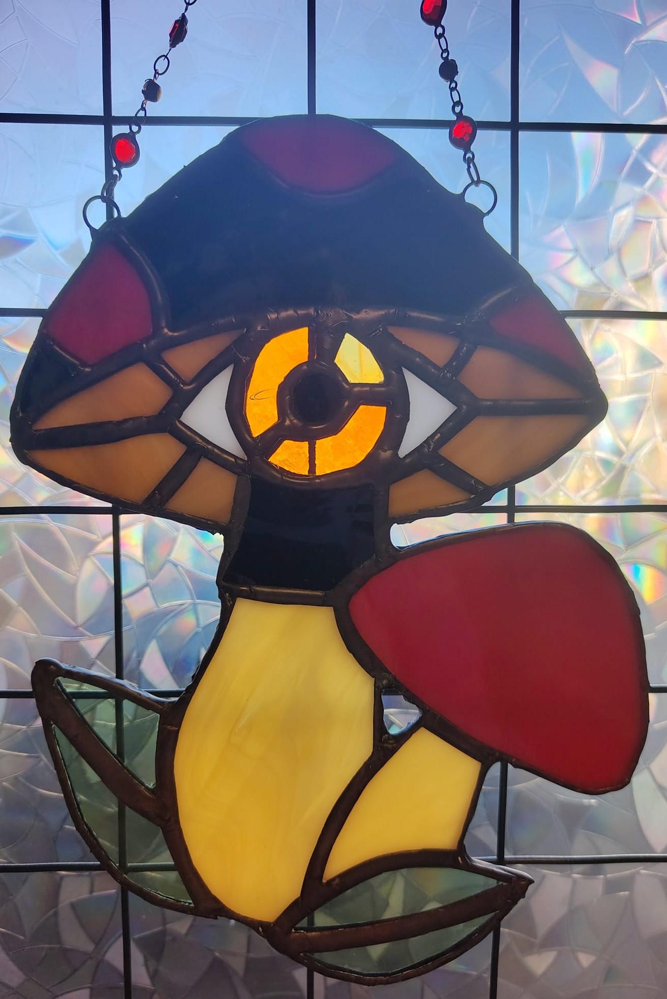 poison mushroom with eye